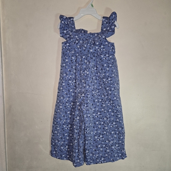 Janie and Jack Light Blue Floral Blouse - Picture 2 of 9